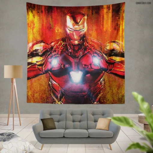 Iron Man Immortal Heritage Comic Wall Tapestry