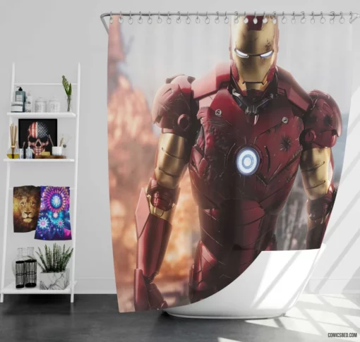 Iron Man Immortal Legacy Comic Shower Curtain