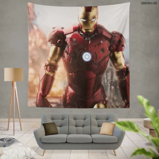 Iron Man Immortal Legacy Comic Wall Tapestry