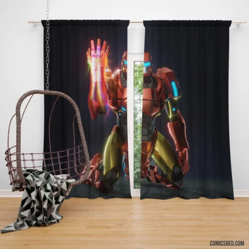 Iron Man Infinity Gauntlet Marvel Power Comic Curtain