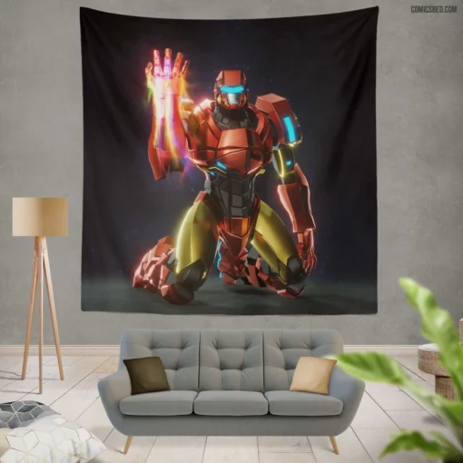 Iron Man Infinity Gauntlet Marvel Power Comic Wall Tapestry