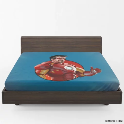 Iron Man Inventive Quests Comic Fitted Sheet