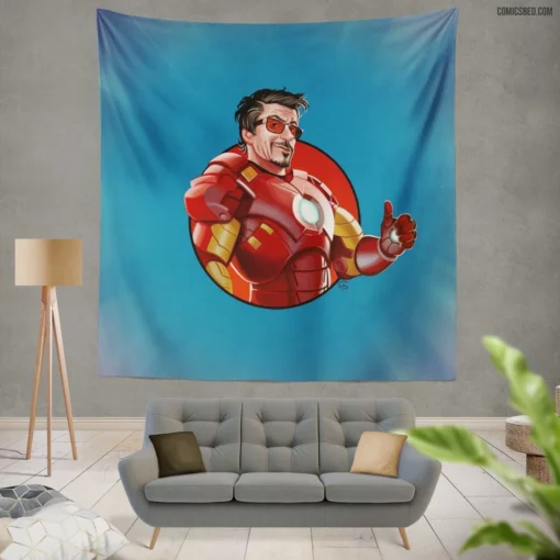 Iron Man Inventive Quests Comic Wall Tapestry