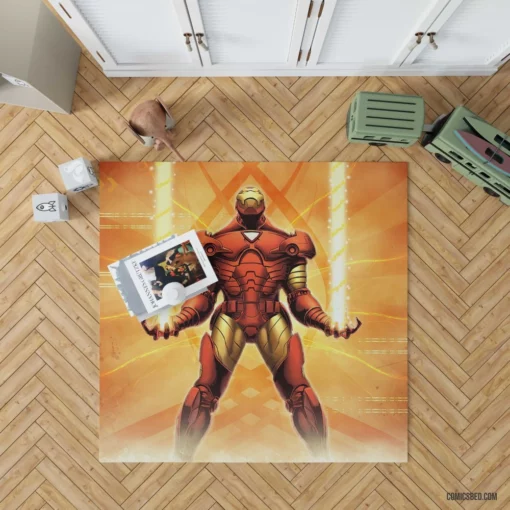 Iron Man Journey Comic Rug