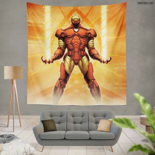 Iron Man Journey Comic Wall Tapestry