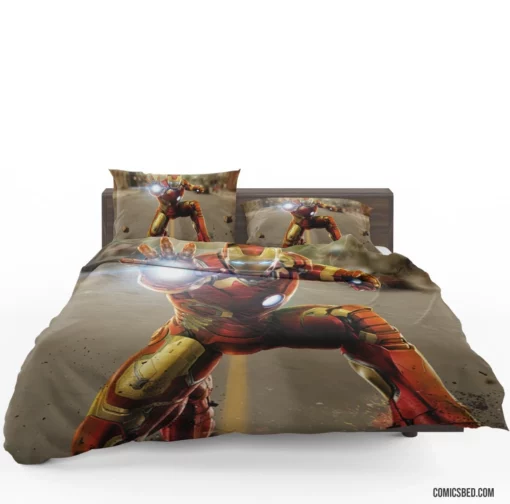 Iron Man Marvel Armored Hero Comic Bedding Set