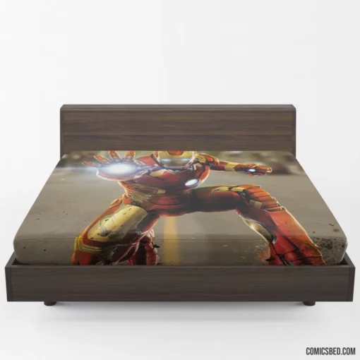 Iron Man Marvel Armored Hero Comic Fitted Sheet