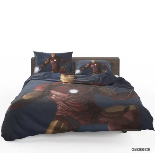 Iron Man Marvel Brilliant Innovator Comic Bedding Set