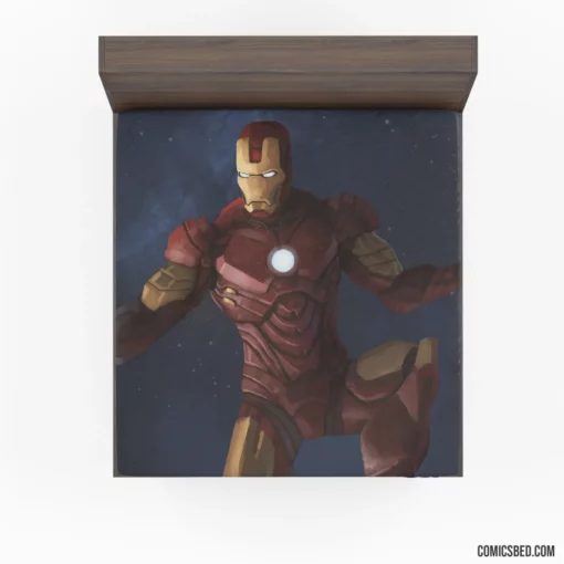 Iron Man Marvel Brilliant Innovator Comic Fitted Sheet 1