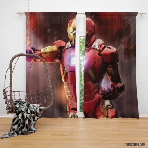 Iron Man Marvel Enduring Spirit Comic Curtain