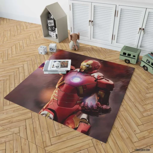 Iron Man Marvel Enduring Spirit Comic Rug 1