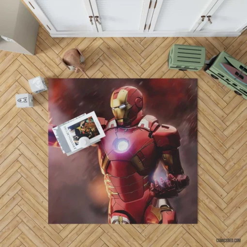 Iron Man Marvel Enduring Spirit Comic Rug