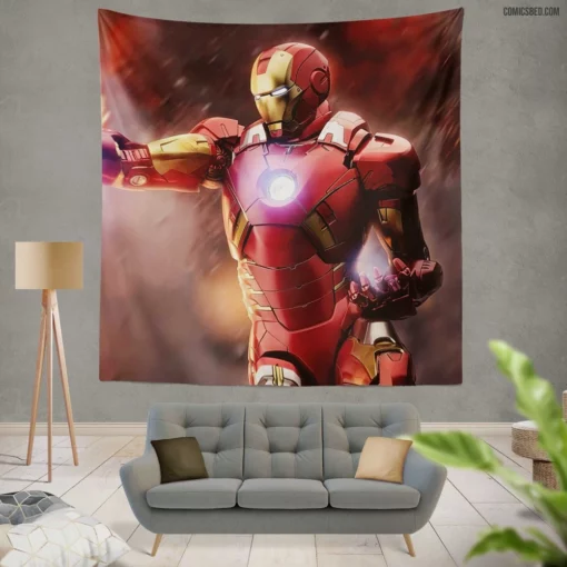 Iron Man Marvel Enduring Spirit Comic Wall Tapestry