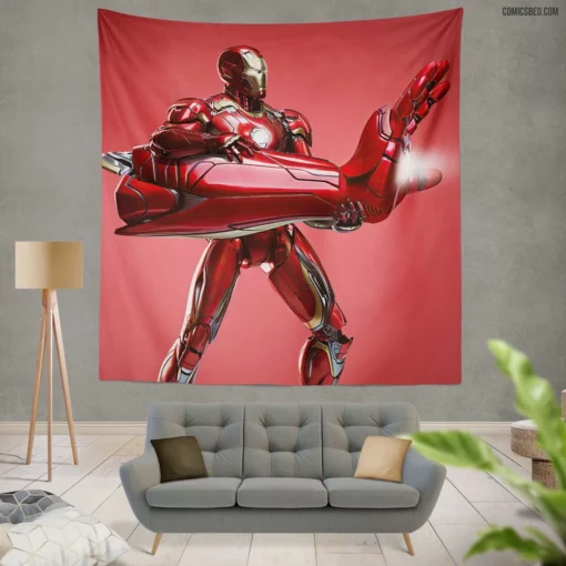 Iron Man Marvel Genius Hero Comic Wall Tapestry