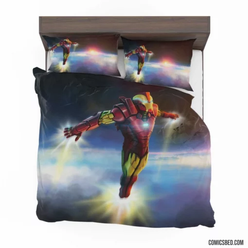 Iron Man Marvel Genius Inventor Comic Bedding Set 1