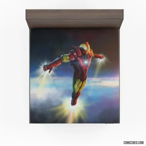 Iron Man Marvel Genius Inventor Comic Fitted Sheet 1