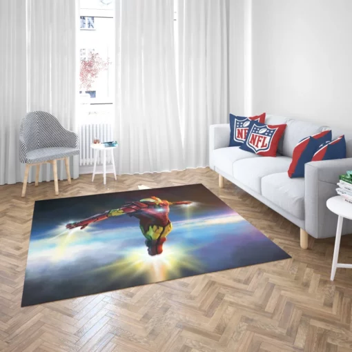 Iron Man Marvel Genius Inventor Comic Rug 2