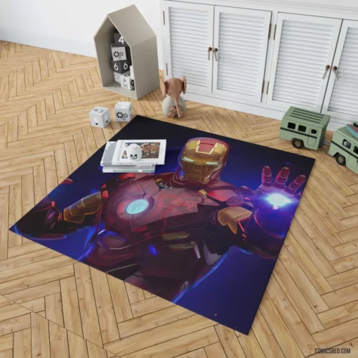 Iron Man Marvel Heroic Tale Comic Rug 1