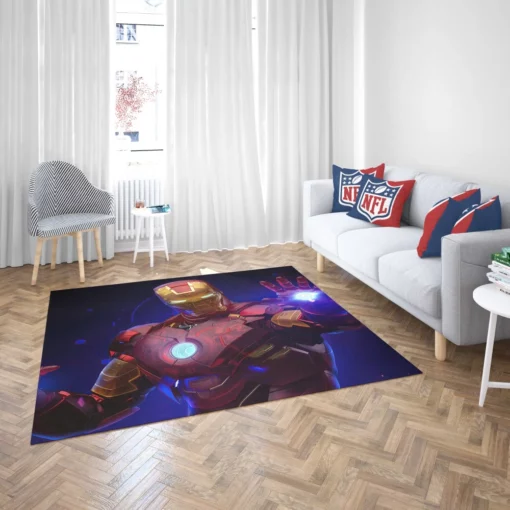 Iron Man Marvel Heroic Tale Comic Rug 2