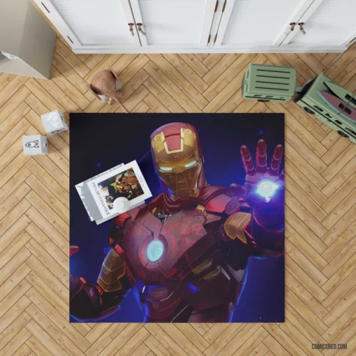 Iron Man Marvel Heroic Tale Comic Rug