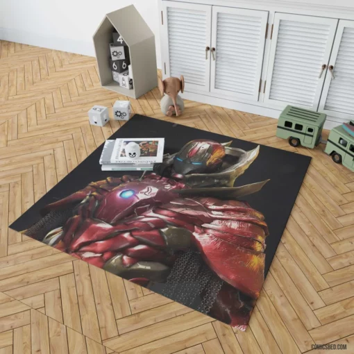 Iron Man Marvel Ingenious Inventor Comic Rug 1