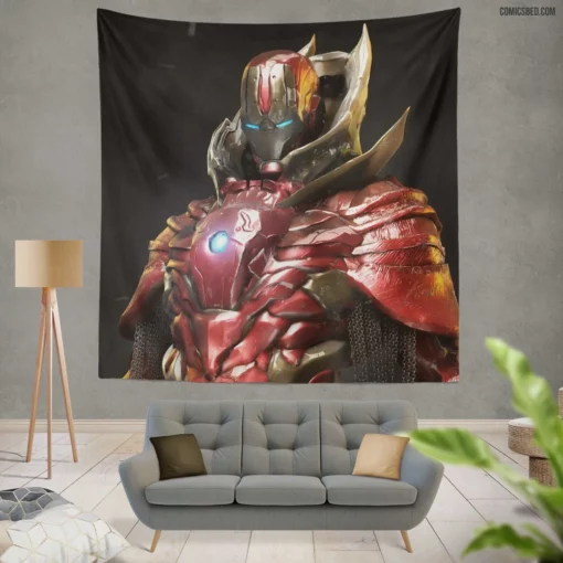 Iron Man Marvel Ingenious Inventor Comic Wall Tapestry