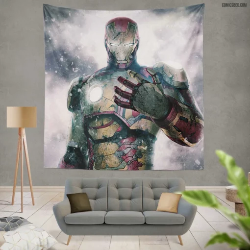 Iron Man Marvel Ingenious Legacy Comic Wall Tapestry