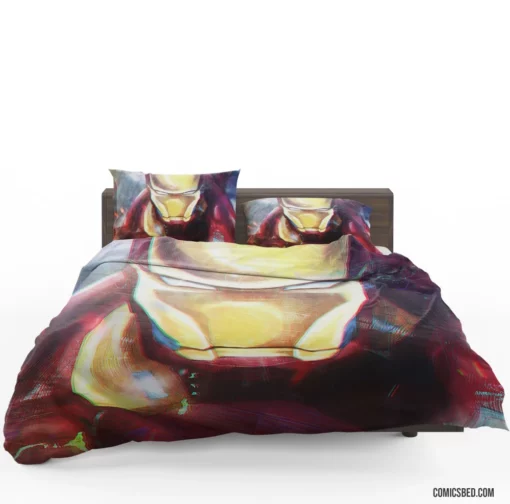 Iron Man Marvel Ingenious Vision Comic Bedding Set