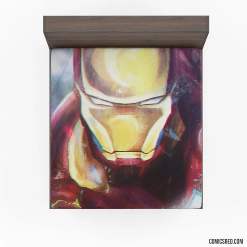 Iron Man Marvel Ingenious Vision Comic Fitted Sheet 1