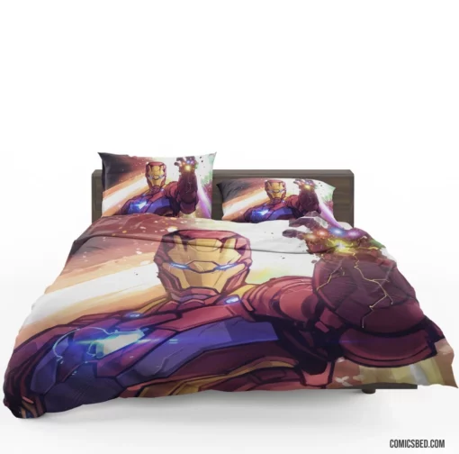 Iron Man Marvel Inventive Genius Comic Bedding Set