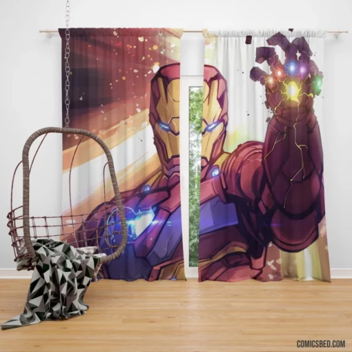 Iron Man Marvel Inventive Genius Comic Curtain