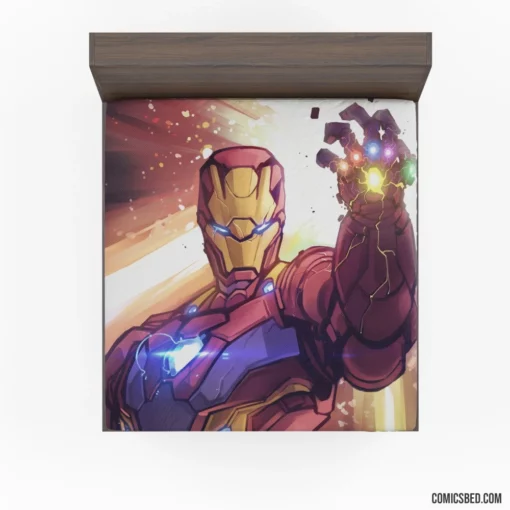 Iron Man Marvel Inventive Genius Comic Fitted Sheet 1