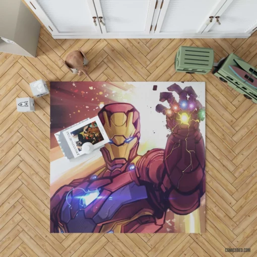 Iron Man Marvel Inventive Genius Comic Rug