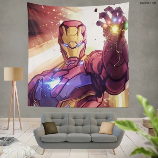 Iron Man Marvel Inventive Genius Comic Wall Tapestry