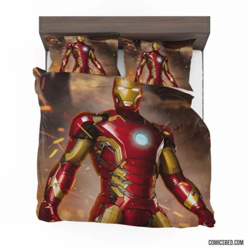 Iron Man Marvel Inventor Hero Comic Bedding Set 1