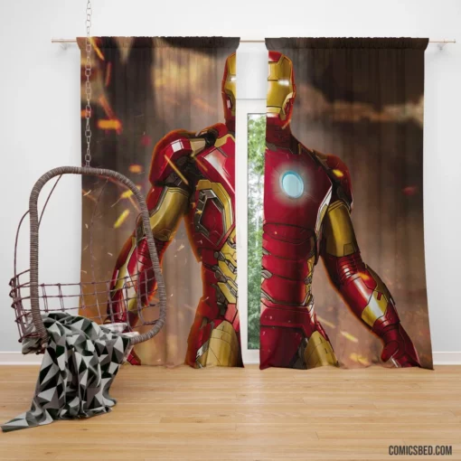 Iron Man Marvel Inventor Hero Comic Curtain