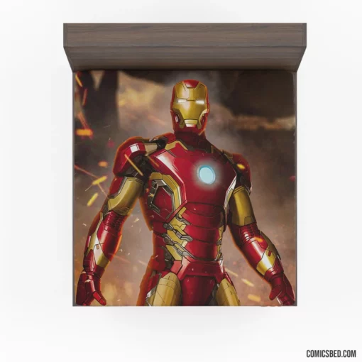 Iron Man Marvel Inventor Hero Comic Fitted Sheet 1