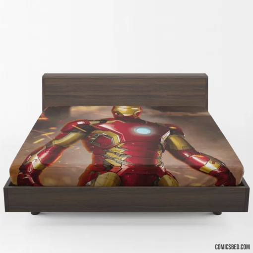 Iron Man Marvel Inventor Hero Comic Fitted Sheet