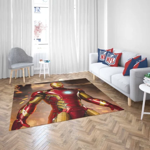 Iron Man Marvel Inventor Hero Comic Rug 2