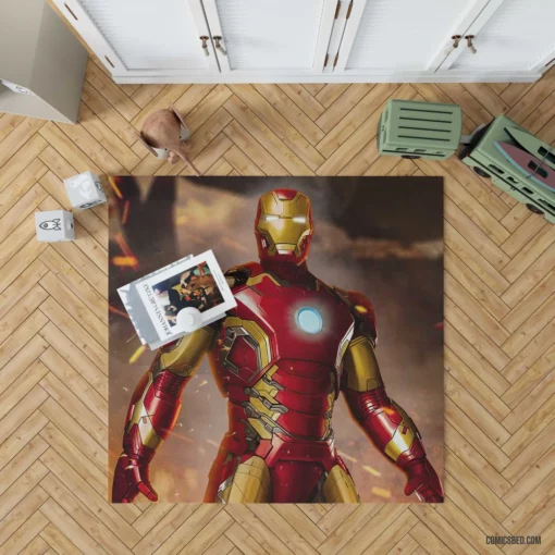 Iron Man Marvel Inventor Hero Comic Rug