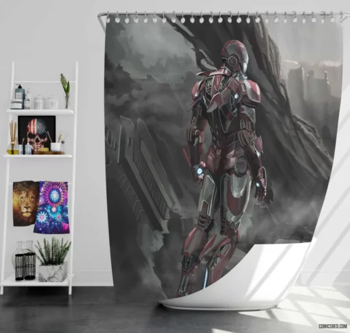 Iron Man Marvel Legacy Lives On Comic Shower Curtain