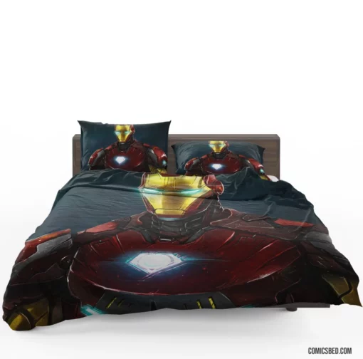 Iron Man Marvel Tech Avenger Comic Bedding Set