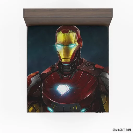 Iron Man Marvel Tech Avenger Comic Fitted Sheet 1