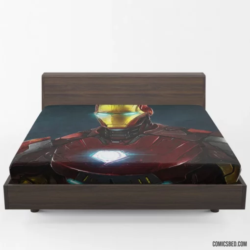 Iron Man Marvel Tech Avenger Comic Fitted Sheet