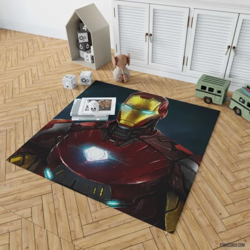 Iron Man Marvel Tech Avenger Comic Rug 1