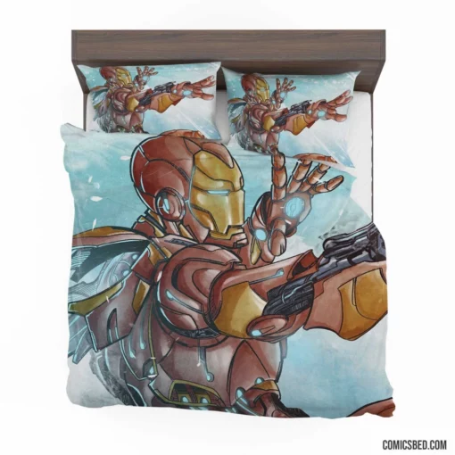 Iron Man Marvel Tech Genius Comic Bedding Set 1