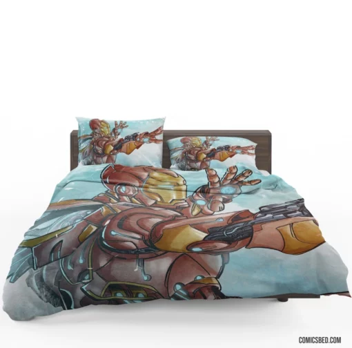 Iron Man Marvel Tech Genius Comic Bedding Set