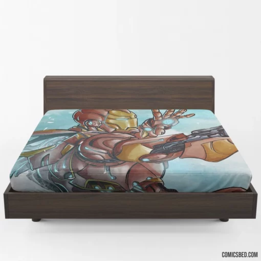 Iron Man Marvel Tech Genius Comic Fitted Sheet