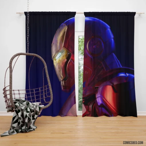 Iron Man Marvel Tech Hero Comic Curtain