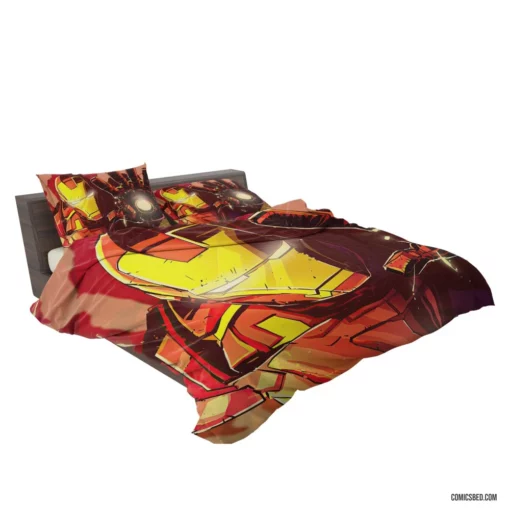 Iron Man Marvel Tech Innovator Comic Bedding Set 2